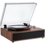 Platine vinyle 3 vitesses tourne - disque entranement par courroie, haut - parleurs stro intgrs ...