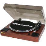Platine vinyle, 33 / 45 / 78rpm, haut - parleurs intgrs, sortie audio rca, aux in, , bois, roadstar, ...