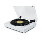 Platine vinyle automatique entrainement par courroie - blanc Platine vinyle automatique entrainement par courroie - blanc