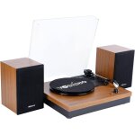 Platine vinyle bluetooth avec 2 haut - parleurs stéréo, bois rétro tourne disque, 3 vitesses de lecture ... Platine vinyle bluetooth avec 2 haut - parleurs stéréo, bois rétro tourne disque, 3 vitesses de lecture ...
