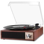 Platine vinyle bluetooth 5. 4, tourne - disque avec haut - parleurs stéréo intégrés, 3 vitesses (33 / ... Platine vinyle bluetooth 5. 4, tourne - disque avec haut - parleurs stéréo intégrés, 3 vitesses (33 / ...