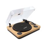 Platine vinyle bluetooth effet bois 33 / 45 / 78 tours avec hp int?gr?s
