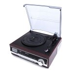 Platine vinyle camry cr1113 33 / 45 / 78 rpm - avec radio - haut - parleur intgr - fonction horloge ...