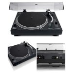 Platine vinyle � entra�nement direct - enregistrement usb - pc et sortie ligne rca 33 tr / min et 45 ...