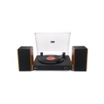 Platine vinyle halterrego chicago, av 2 enceintes externes rms 10w * 2, 3 vitesses, bluetooth in, rca ...