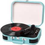 Platine vinyle, lecteur vinyles avec bluetooth usb aux haut - parleur stéréo intégré conception de valise ... Platine vinyle, lecteur vinyles avec bluetooth usb aux haut - parleur stéréo intégré conception de valise ...