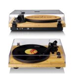 Platine vinyle - lenco - lbt - 335ba - cellule ortofon 2m red - bluetooth 5. 2 - bo�tier bambou fsc