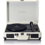 Platine vinyle lenco tt - 115 - platine vinyle portable - bluetooth - usb - 3 vitesses - enregistrement ...