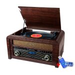 Platine vinyle muse mt - 115 dab, micro - chane radio  lecture numrique fm, dab / dab + , 33 / 45 ...