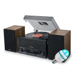 Platine vinyle muse mt - 120 mb avec systme cd, bluetooth, usb, stro 3 vitesses 33 / 45 / 78 tours, ...