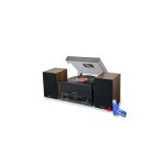 Platine vinyle muse mt - 120 mb avec systme cd, bluetooth, usb, stro 3 vitesses 33 / 45 / 78 tours ...