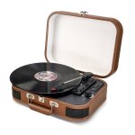 Platine vinyle portable 33, 45, 78 trs, multifonction bluetooth r�tro inovalley td14, fonction encoding, ...