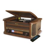Platine vinyle roadstar hif - 1993bt 33 - 45 - 78 trs, 2 enceintes 32w pmpo, cd, cassette, usb, bluetooth, ...