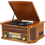 Platine vinyle sans fil bluetooth a 3 vitesses avec haut - parleurs stéréo intégrés, phénographe radio ... Platine vinyle sans fil bluetooth a 3 vitesses avec haut - parleurs stéréo intégrés, phénographe radio ...