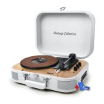 Platine vinyle stro muse mt201 - ww, - enceintes intgres - bluetooth usb lecture / encodage bois ...