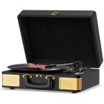 Platine vinyles, tourne disque bluetooth portable vintage en cuir avec 3 vitesses (33 / 45 / 78 rpm), ... Platine vinyles, tourne disque bluetooth portable vintage en cuir avec 3 vitesses (33 / 45 / 78 rpm), ...