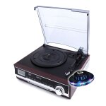 Platine vinyle tourne disques camry cr1113 33 / 45 / 78 rpm - avec radio - haut - parleur intgr - fonction ...