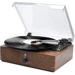 Platine vinyle, tourne - disque avec haut - parleurs intégrés et entraînement par courroie bluetooth, ... Platine vinyle, tourne - disque avec haut - parleurs intégrés et entraînement par courroie bluetooth, ...