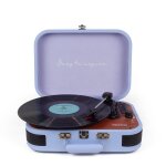 Platine vinyle vc600 - tourne - disque - bluetooth - lecteur et convertisseur de vinyle - violet