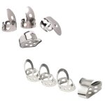 Plectres de guitare a doigt en m�tal, en acier inoxydable, pour guitare acoustique, banjo, ukulele, 8 ...