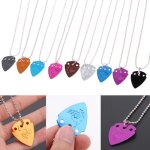 Plectres de guitare electrique en alliage d'aluminium, 4 pi�ces / lot, pendentif, cha�ne epaisseur 1. ...