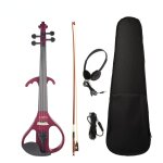 Pleine grandeur 4 / 4 violon electrique violon violon erable corps touche chevilles mentonnire avec ...