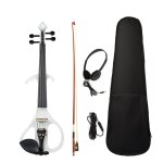 Pleine taille 4 / 4 violon electrique violon violon corps en erable repose - menton avec etui a archet, ... Pleine taille 4 / 4 violon electrique violon violon corps en erable repose - menton avec etui a archet, ...