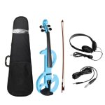 Pleine taille 4 / 4 violon electrique violon violon corps en erable repose - menton avec etui a archet, ... Pleine taille 4 / 4 violon electrique violon violon corps en erable repose - menton avec etui a archet, ...