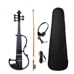 Pleine taille 4 / 4 violon electrique violon violon corps en erable repose - menton avec etui a archet ...