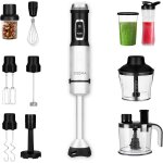 Plongeant multifonction 5en1 d'une puissance de 1500w, ensemble d'accessoires : mixeur, batteur, crochet ... Plongeant multifonction 5en1 d'une puissance de 1500w, ensemble d'accessoires : mixeur, batteur, crochet ...