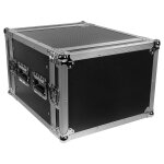 Plugger flight case rack 8u - flight case rack 19  8u - rails avant / arri�re - loquets acier encastr�s ...