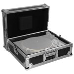 Plugger flight case turntable - noir - flight case pour platine dj - coque rigide - protection transport ...