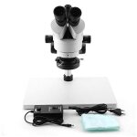 Plyisty microscope a zoom st�r�o trinoculaire 3. 5x - 90x oculaires tri - vision r�glables wf10x / 20mm ...