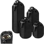 Poche lentille, 4pcs sac d'objectif, housse objectif, etui objectif, pochette d'objectif, sac de protection ... Poche lentille, 4pcs sac d'objectif, housse objectif, etui objectif, pochette d'objectif, sac de protection ...