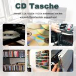 Pochette de rangement pour 40 disques cd dvd - pour voiture et maison - bleu Pochette de rangement pour 40 disques cd dvd - pour voiture et maison - bleu