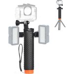 Poigne flottante pour camra d'action avec interface lumineuse compatible avec insta360 x4, x3, go 3s, ...
