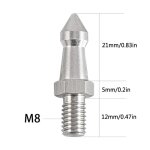 Pointes de trpied en acier inoxydable, 2 pices, 3 / 8 1 / 4 m8 pouces, pice de rechange pour appareil ...