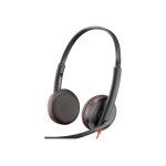 Poly blackwire 3225 - blackwire 3200 series - micro - casque - sur - oreille - filaire - usb, jack 3, ...