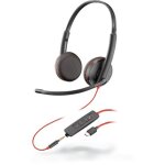Poly blackwire 3225 casque filaire appels / musique usb type - c noir (filaire), ?couteurs, noir