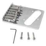 Pont de chargement par le haut de selle de style vintage 6 cordes pour tele telecaster style guitare ... Pont de chargement par le haut de selle de style vintage 6 cordes pour tele telecaster style guitare ...