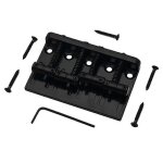 Pont de guitare basse hardtail 4 cordes pour pb noir