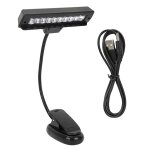 Portable orchestre pupitre lumire flexible cou clip sur usb lecture led lampe