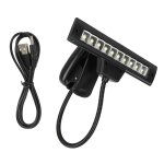 Portable orchestre pupitre lumire flexible cou clip sur usb lecture led lampe