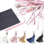 Porte - clé usb en cuir, adaptateur de charge pour câble de données, mini chargeur rapide en métal Porte - clé usb en cuir, adaptateur de charge pour câble de données, mini chargeur rapide en métal