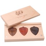 Porte - plectre de guitare en bois, 1 pi�ce, �tui de guitare personnalis��, bo��te de rangement, ...