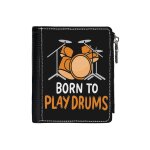 Portefeuille n pour jouer de la batterie batteur percussionniste 3714 compact en simili - cuir pu porte ...