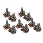 Pots de guitare de petite taille a250k potentiom�tres pour pi�ces de basse de guitare (pack de 10)