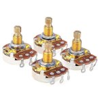 Pot de potentiomtres de cne audio de taille mtrique darbre complet a500k pour basse de guitare electrique ...