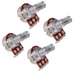 Pot de remplacement pour potentiomtre de guitare electrique, pot audio a250k et b250k ohm, pack de 4 ...