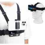 Pov support de poitrine pour iphone, support de t�te pour cam�ra d'enregistrement vlog body harness strap ...